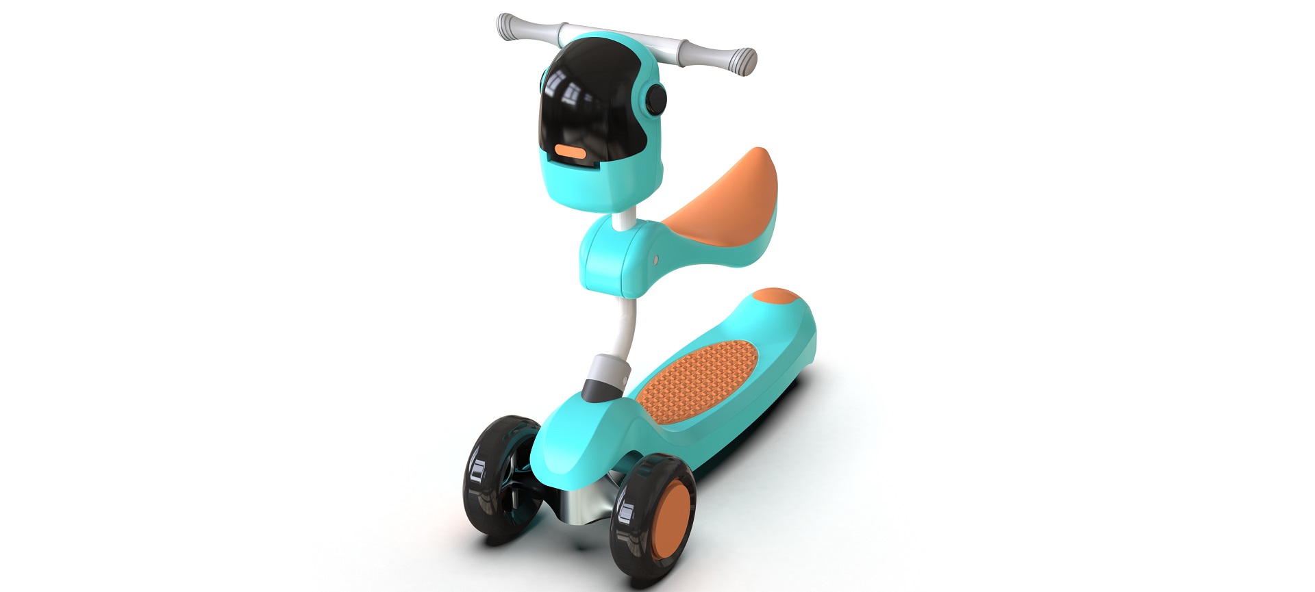 兒童滑板電動車外觀設計-結構設計-造型設計